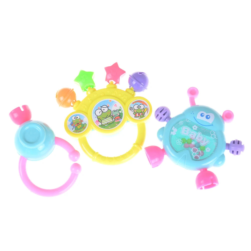 

7Pcs/set Newborn Toddler Baby Shaking Bell Rattles Teether Toys Kids Hand Toys