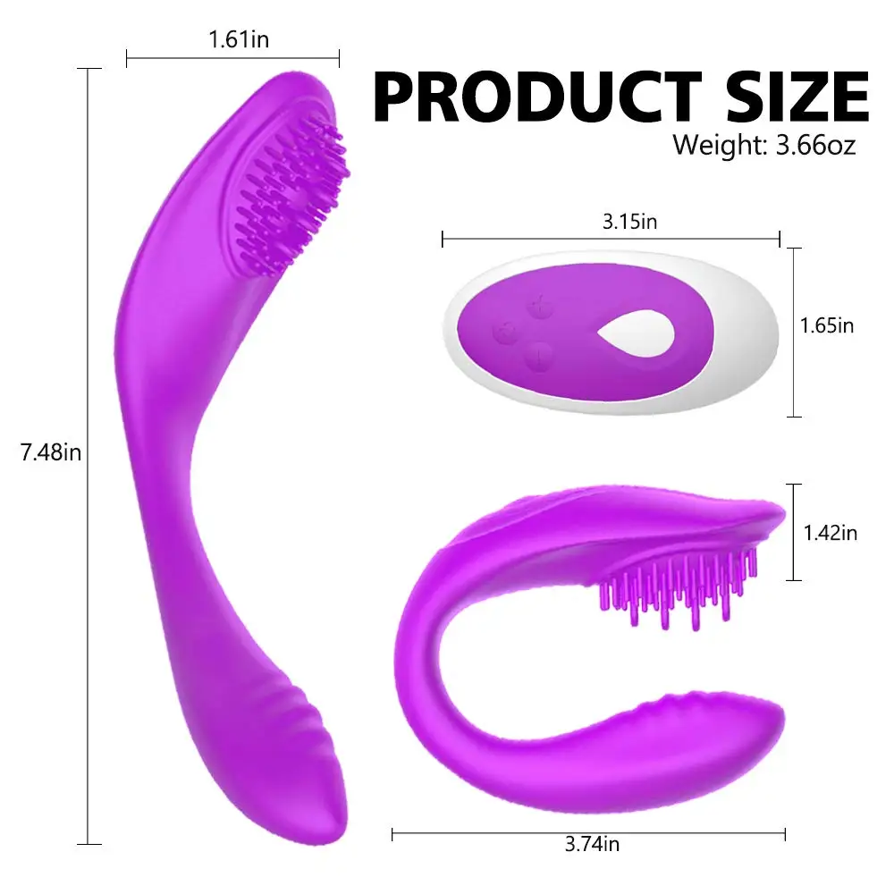Couples G-spot Vibrator Dual Wireless Remote Control Clit Stimulator Sex Toys for Powerful USB Charging Condom | Красота и здоровье