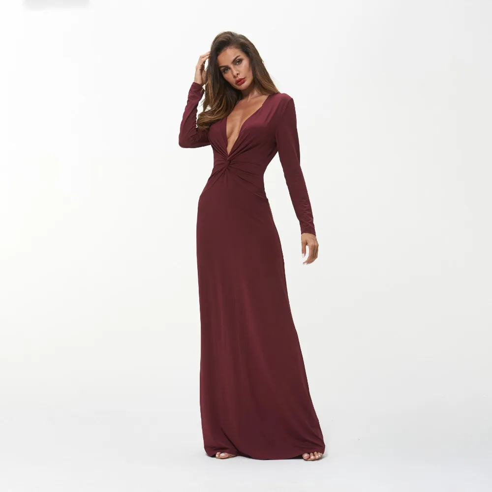 Modecrush Sexy Глубокий V средства ухода за кожей шеи для женщин Повседневное платье