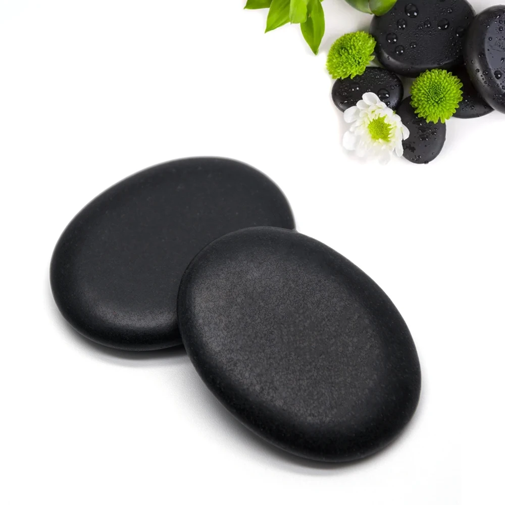 8 шт Горячая Распродажа спа камень Базальтовый Камень красота камни массаж