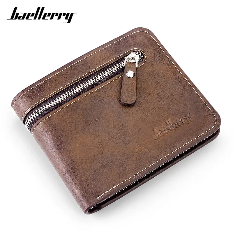 Винтажные повседневные мужские короткие кошельки Baellerry кошелек с крестом на