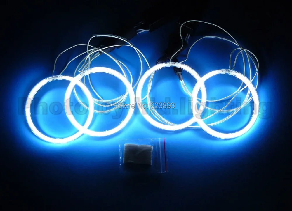 Бесплатная доставка 4x яркий белый CCFL HALO кольца ангельские глазки для 2004-2006 BMW E46 3