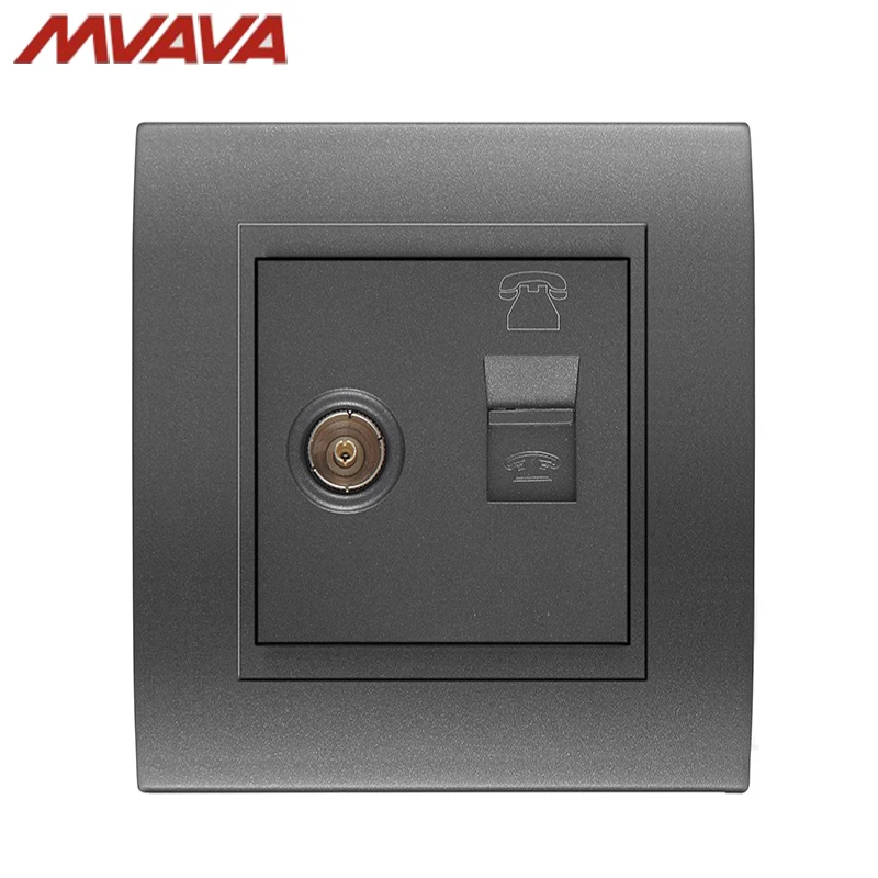 MVAVA ТВ/телевидение антенна + сеть Интернет LAN RJ45 разъем ПК/компьютер декоративная