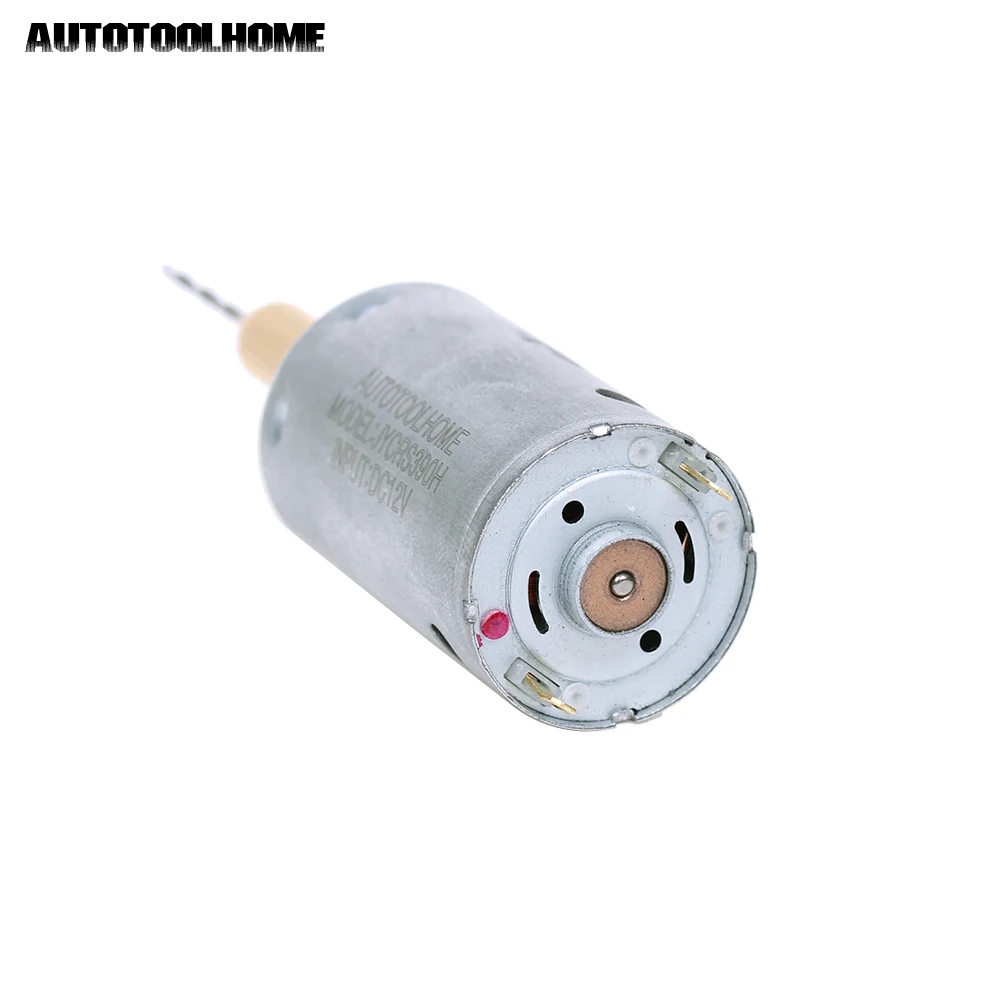 AUTOTOOLHOME mини 12В мотор Micro DIY электрический ручной сверлильный станок мельница печатной платы пресс бурения 0,8 мм-1,5 мм twisit сверла без ключа латунный патроны