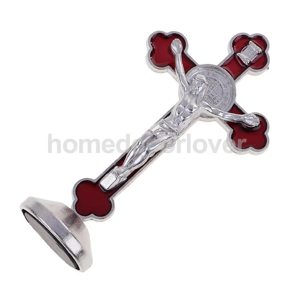 Статуя с распятием Иисуса магнитная фигурка Креста религиозный аксессуар