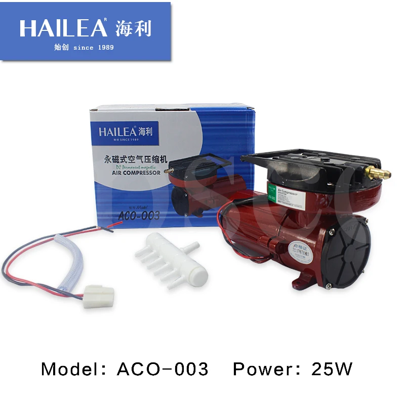 HAILEA ACO 003 DC 12 В 25 Вт постоянный электромагнитный воздушный компрессор для