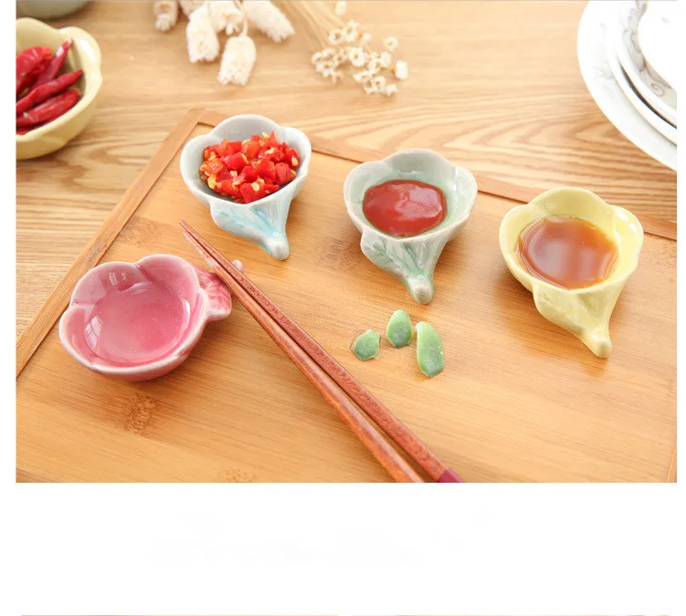 1 шт. кухонная чаша тарелка ледяная трещина глазурь цветок керамическая приправа