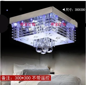 Special offer free shipping modern LED lamps bedroom living room rectangular crystal chandelier ceiling light meal |