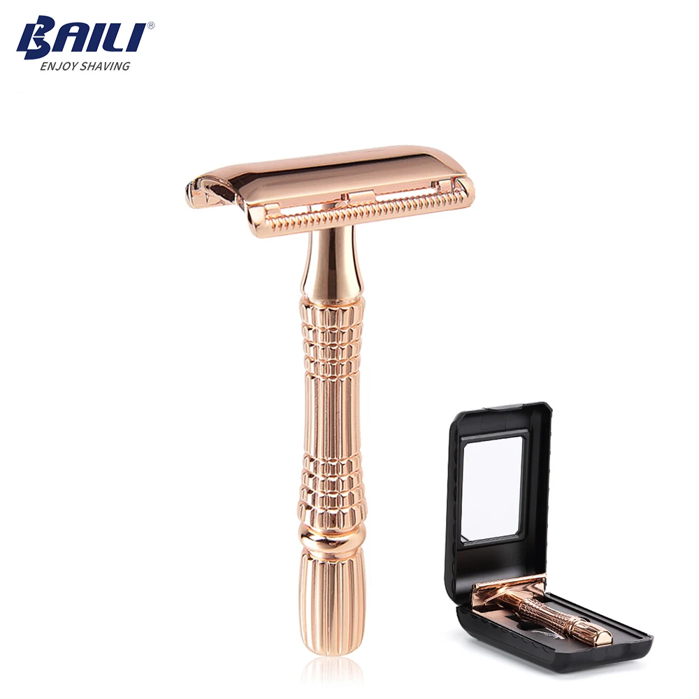 Улучшенная Бритва для влажного бритья BAILI бритва с ручкой парикмахера мужской