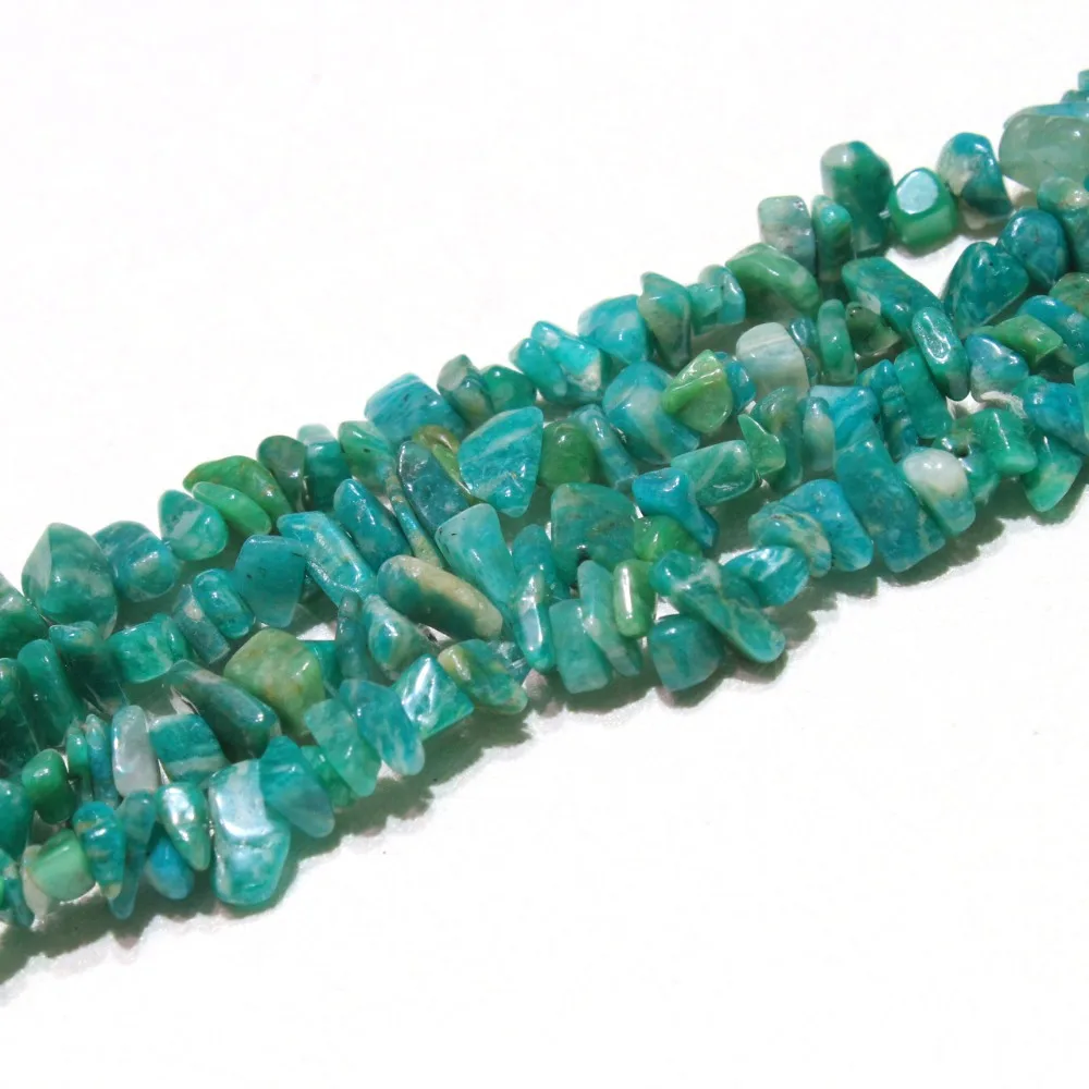 Бусины неправильной формы из натурального амазонита 5-8 мм для изготовления