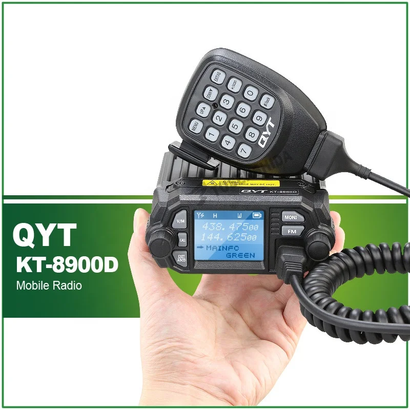 QYT KT 8900D VHF UHF мобильный радиоприемник четырехдиапазонный дисплей двухдиапазонный