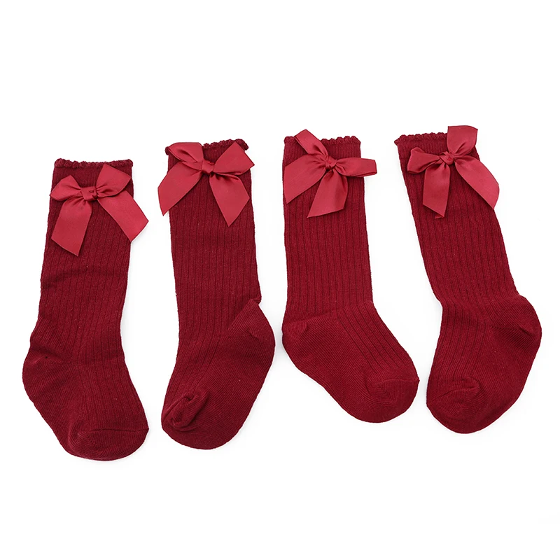 Детские гольфы разноцветные Гольфы с бантиками для девочек милая детская одежда