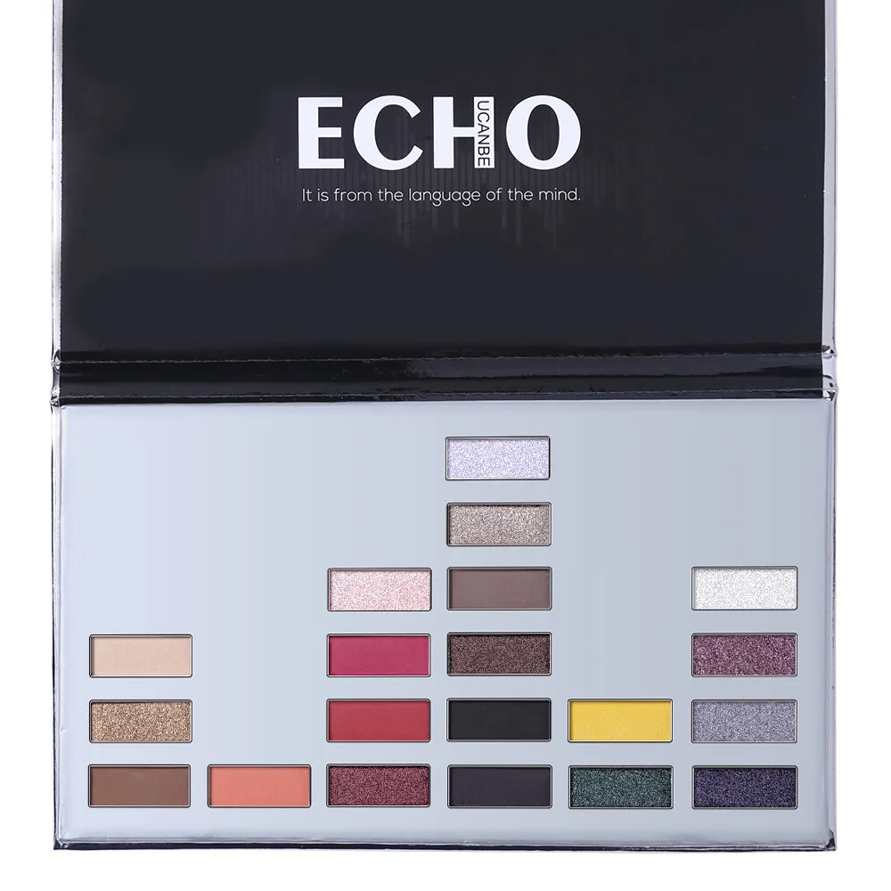 20 цветов перламутровые блестящие тени для век палитра теней матовые макияжа