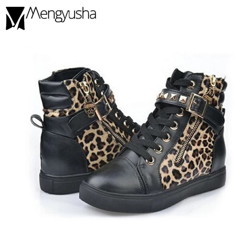 Смешанного цвета с ремешком на щиколотке С высоким берцем Парусиновая обувь для