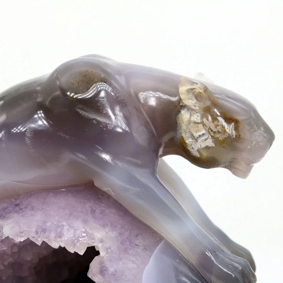 Статуэтка из искусственного агата с резным кристаллом 7 2 дюйма TA69|figurine|figurine crystal |
