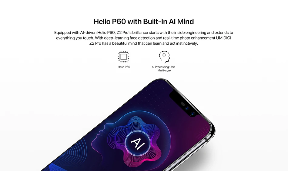 UMIDIGI Z2 Pro 6 ГБ+ 128 ГБ 6," полный Экран Смартфон Android 8,1 Helio P60 Quad линзы 4G NFC, LTE Беспроводной зарядки мобильного телефона NFC