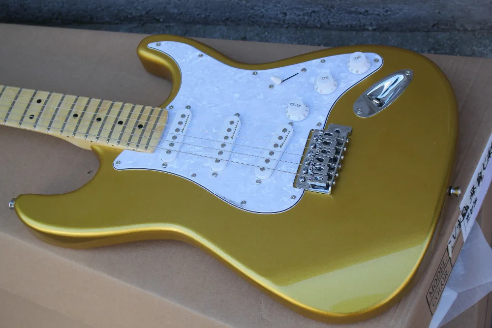 Новый Scalloped Накладка Vintage gold goldtop Гитара Ингви Мальмстин большая Голова УЛ