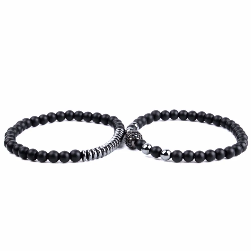 Браслет с матовым натуральным камнем для мужчин и женщин Ювелирное Украшение на