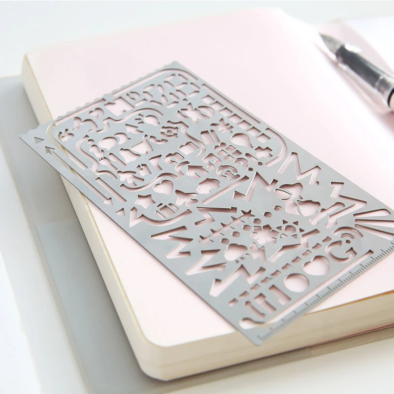 Творческие металлические полые трафареты стрелка кошка мышь узор цветочный