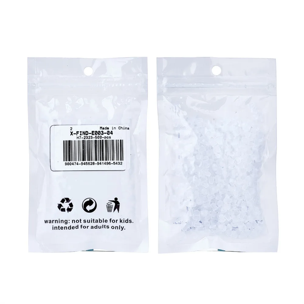

450Pcs 3/5mm Clear Plastic Earring Back Hooks Stoppers Ear Post Nuts Findings Accessories For Jewelry Making Stud Earrings DIY