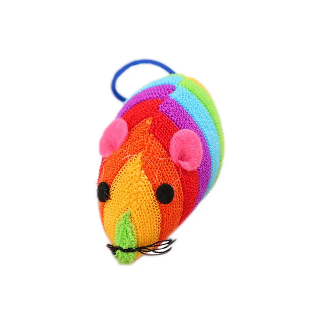 Кошка Радуга мышь модельная игрушка кошка моделирование мышь обучающая игрушка ПЭТ Красочные Портативные Обучающие игрушки экологически чистые - Цвет: Multicolor