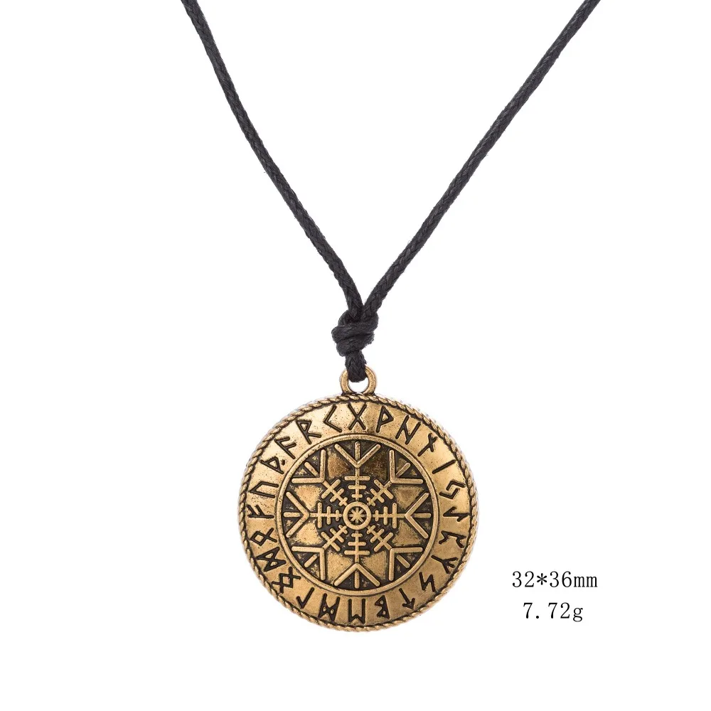 Мужское колье с кулоном в стиле викингов кулон Talisman Asatru Pagan|helm of awe|men pendantpendant men |