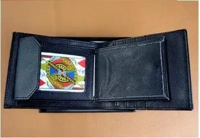 Карта на кошелек 2 в 1 Функция натуральная кожа ментализм сценический магический