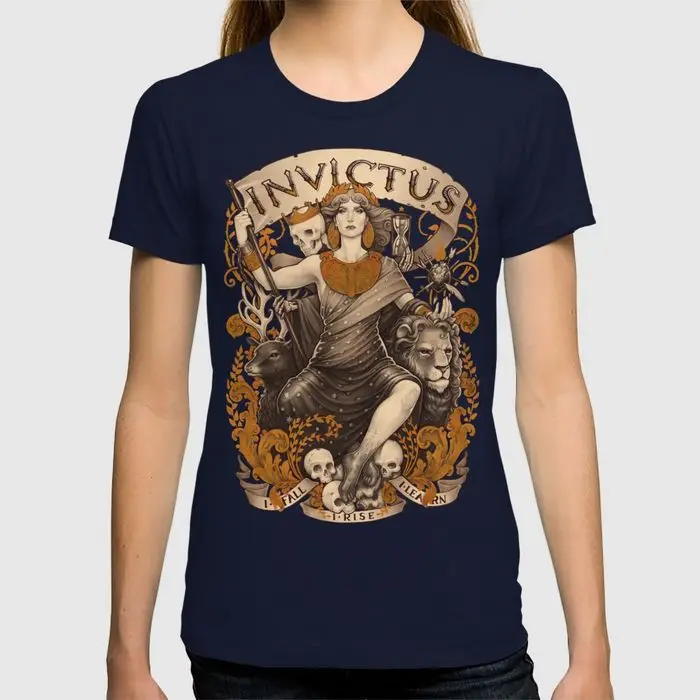 2017 Весна На Продажу женщин тенниски INVICTUS Коротким Моды Хлопок забавный тис homme