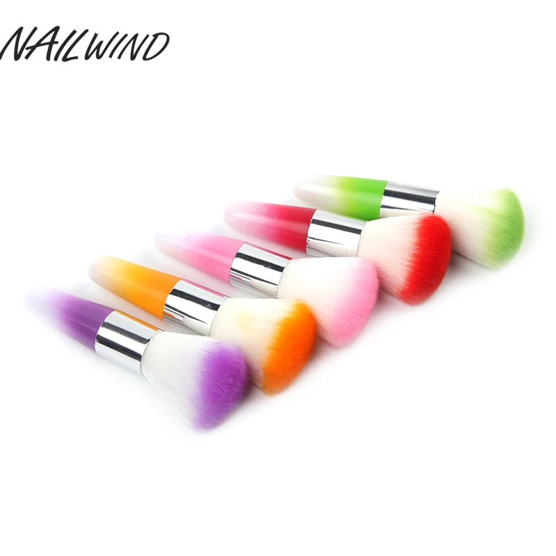 NAILWIND цветные инструменты для ногтей кисть удаления пыли порошок акриловых