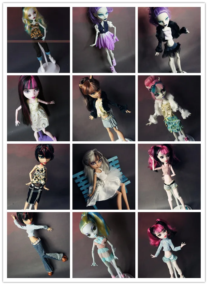 Повседневный костюм оригинальная одежда Кукольное платье для кукол Monster High 1/6 15