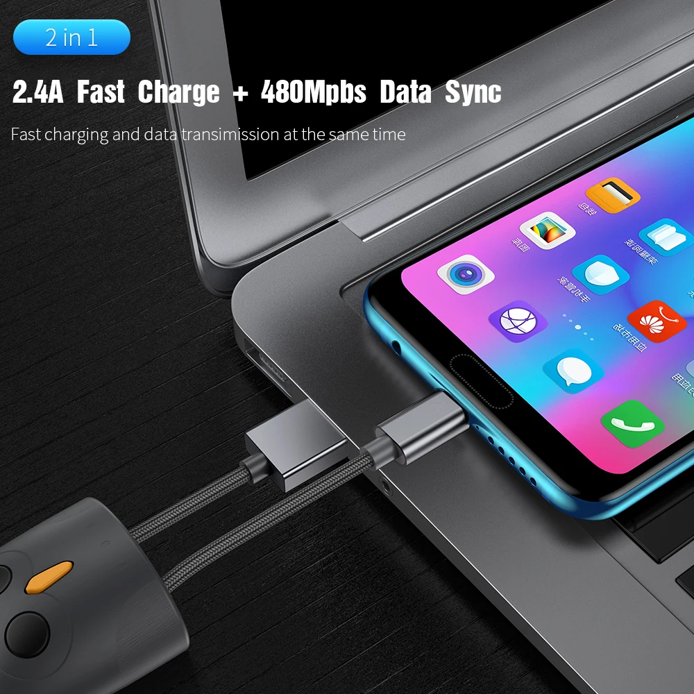 Короткий милый кабель usb type C для samsung S9 S10 2.4A Быстрая зарядка хранения данных USB huawei