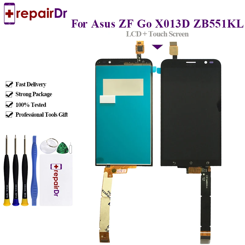 Полный ЖК дисплей 5 дюйма + цифровой преобразователь сенсорного экрана рамка в