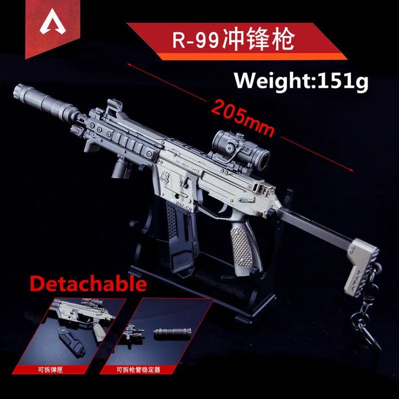 J Горячая игра APEX Legends брелок APEX VK-47 R-301 G7 пистолет Модель косплей реквизит брелок llaveros для фанатов Коллекция подарков - Цвет: J