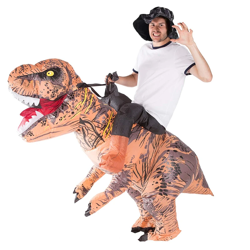 T-REX надувной костюм Пурим, надувной костюм динозавра, карнавальный костюм на Хэллоуин, надувной костюм для взрослых