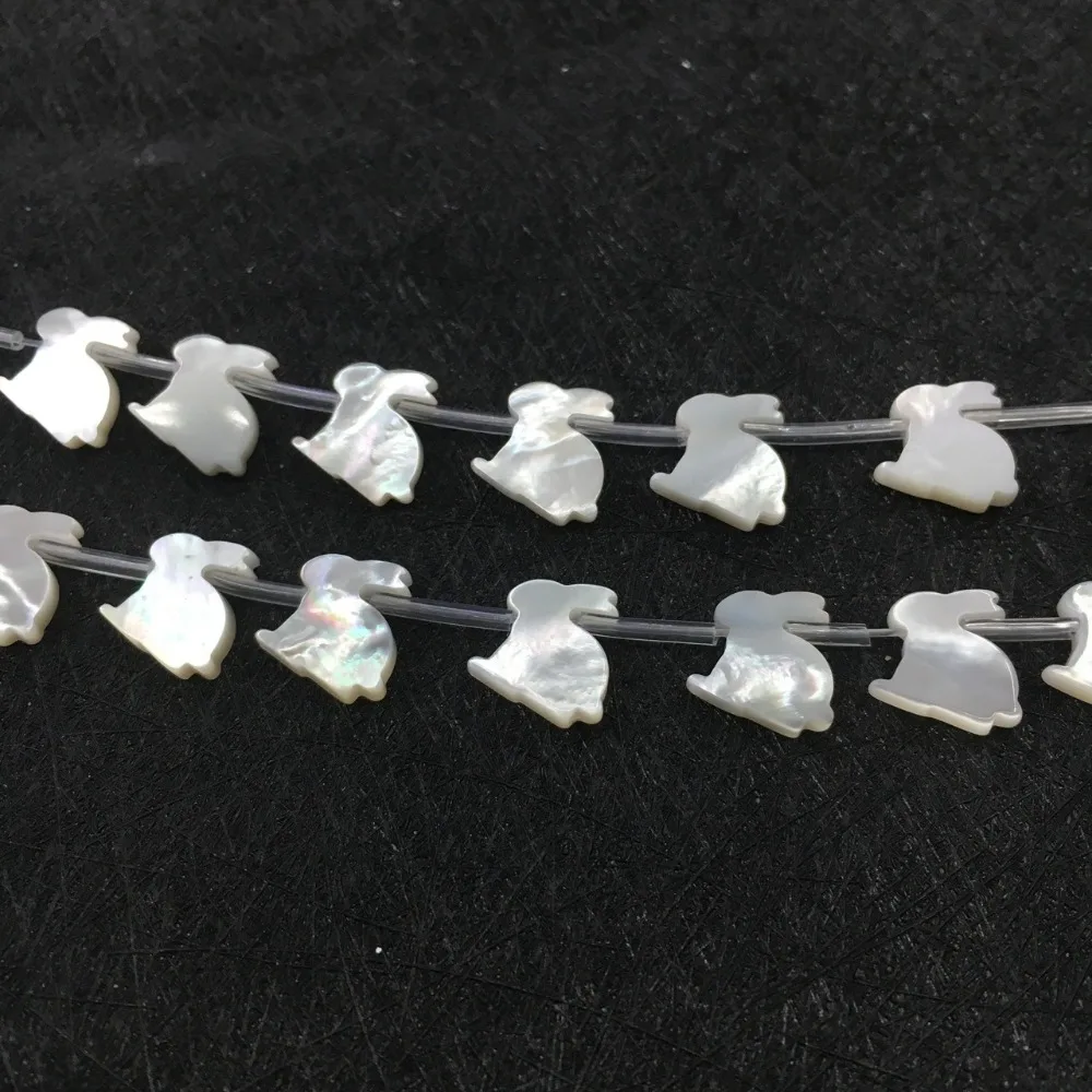 20 шт./los 13 мм специальная Модная белая швабра с кроликом натуральная жемчужная