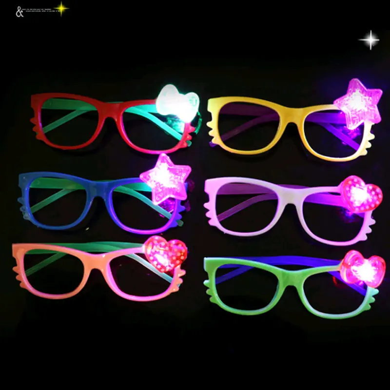 Бесплатная доставка 10 шт./лот светодиодные очки новая мода светящиеся