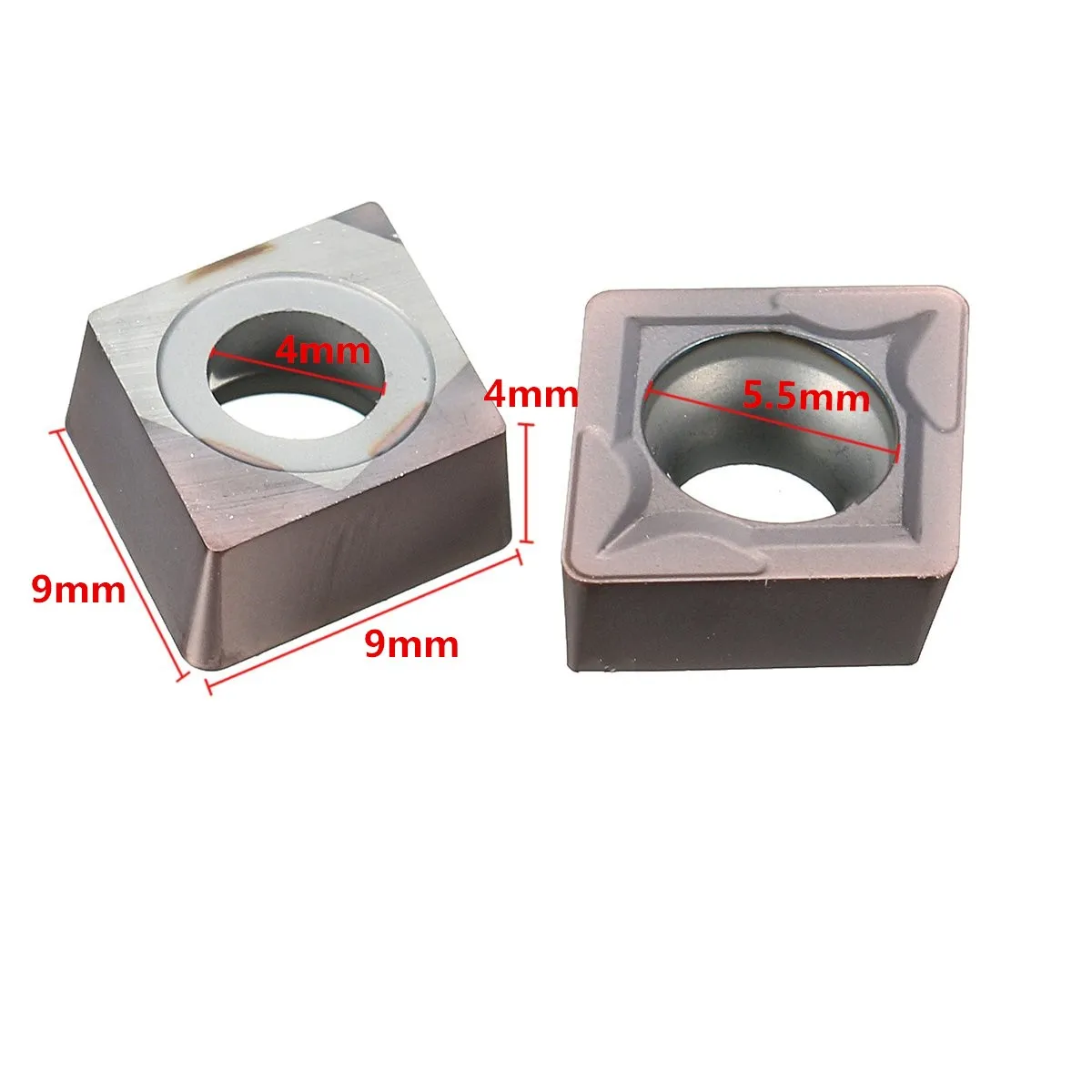 Твердосплавные вставки ЧПУ Токарный Инструмент Держатель вставка на каблуке (9x9x4