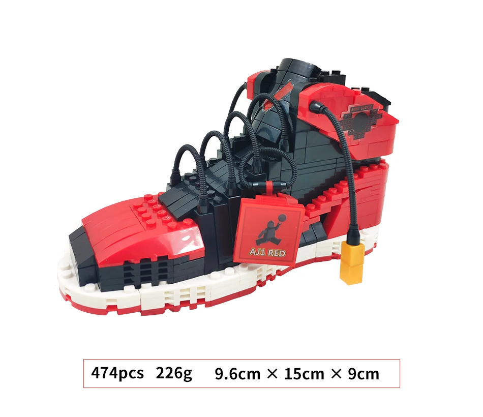 Мини плюс Air J супер обувь строительные блоки кроссовки Модель ручка контейнер кирпичи пенал игрушки для детей канцелярские товары для мальчиков