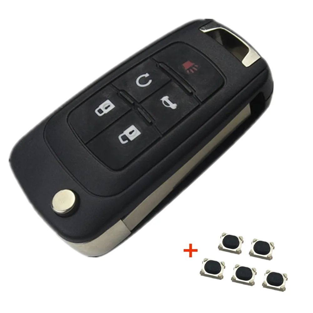 5 BT OkeyTech откидной Складной автомобильный ключ для Opel Vauxhall Insignia Astra J Vectra Zafira C Omega Mokka чехол для ключей HU100 Blade - Количество кнопок: 5 BT