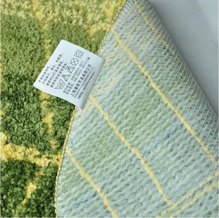 Толстый зеленый ковер для ванной комнаты коврик пасторальной спальни детский