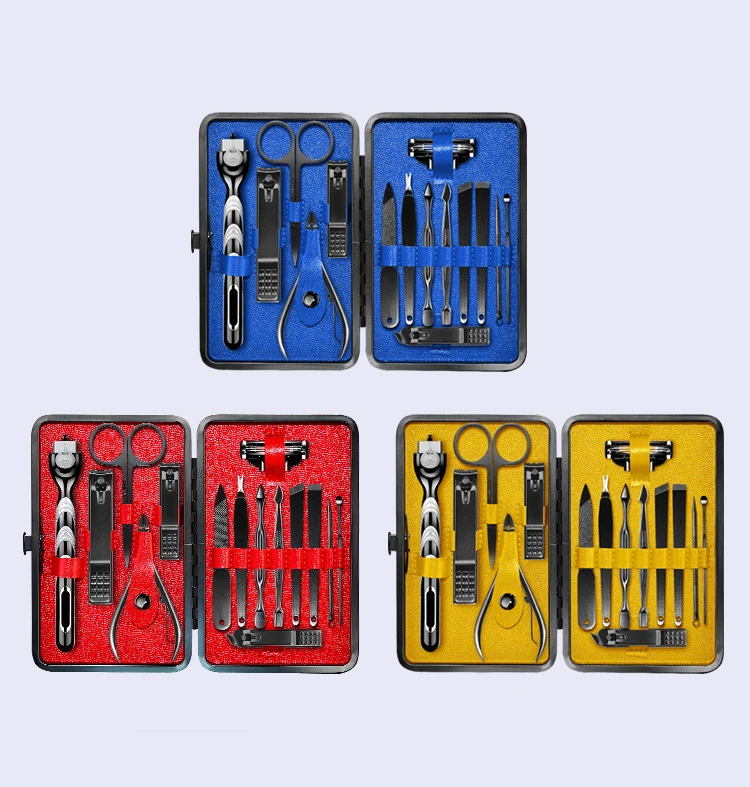 Из нержавеющей стали для бровей клипса ногтей набор бритв 15 кусачки маникюрный