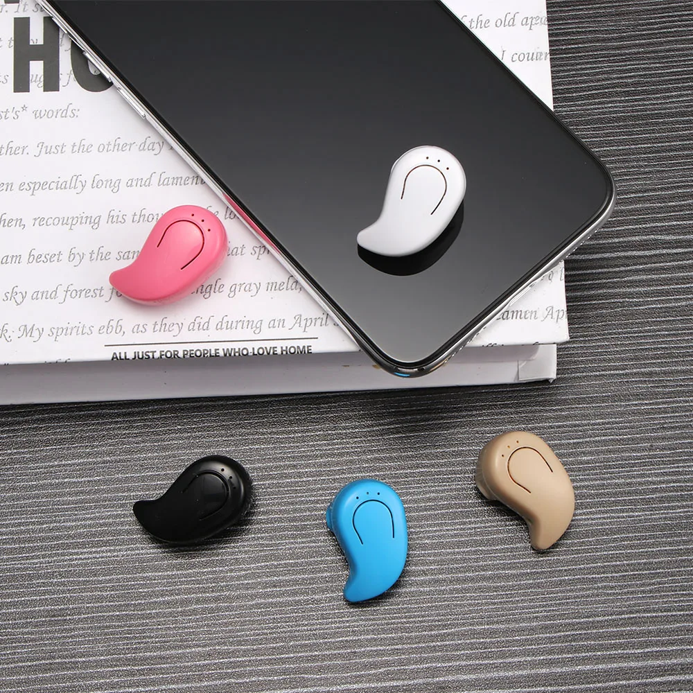 S530 мини Беспроводной Bluetooth наушники в ухо Беспроводные спортивные наушники с микрофоном наушники-гарнитура наушники для IPhone 8 X samsung