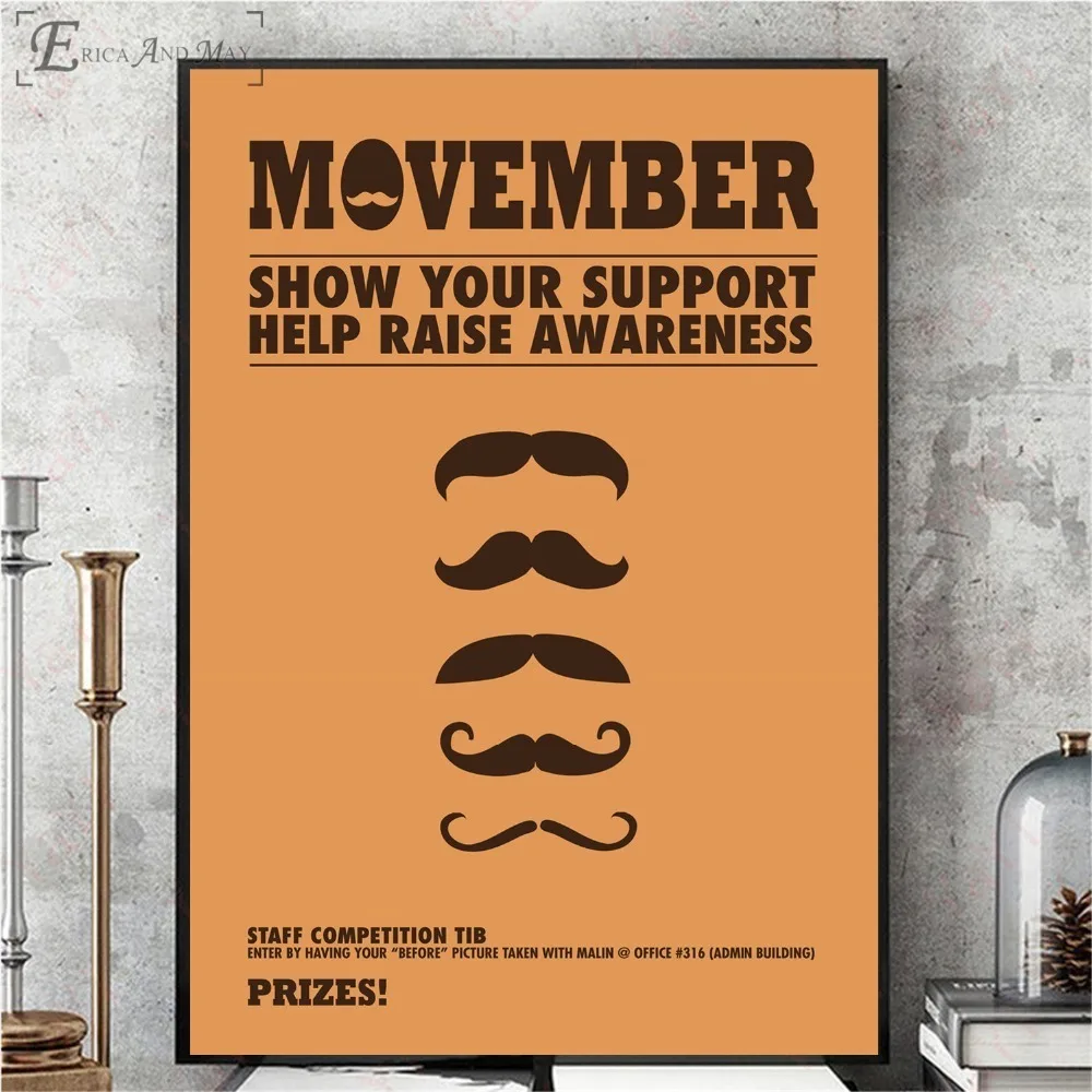 Винтажная картина с изображением волос и бороды постеры принты на холсте для