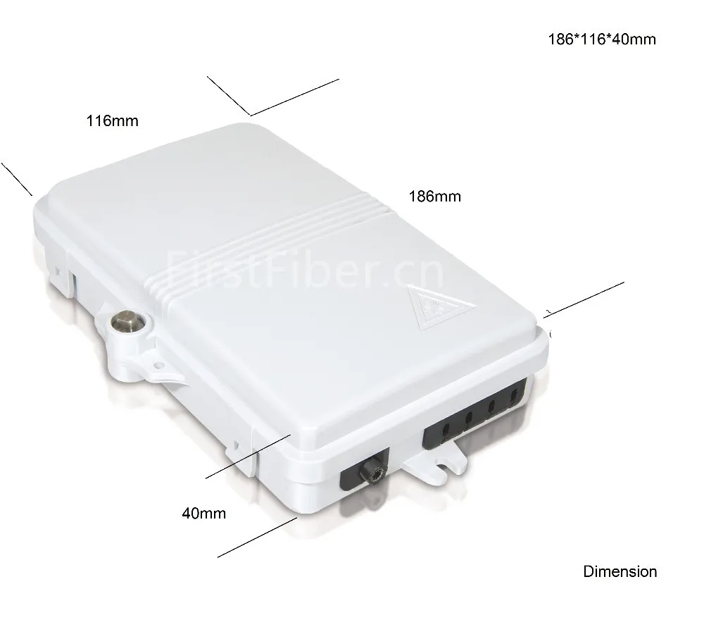 FTTH 4 Core Fiber Optic Termination Box 4 port optical fiber distribution box FTTX Fiber Optic Box Splitter Box
