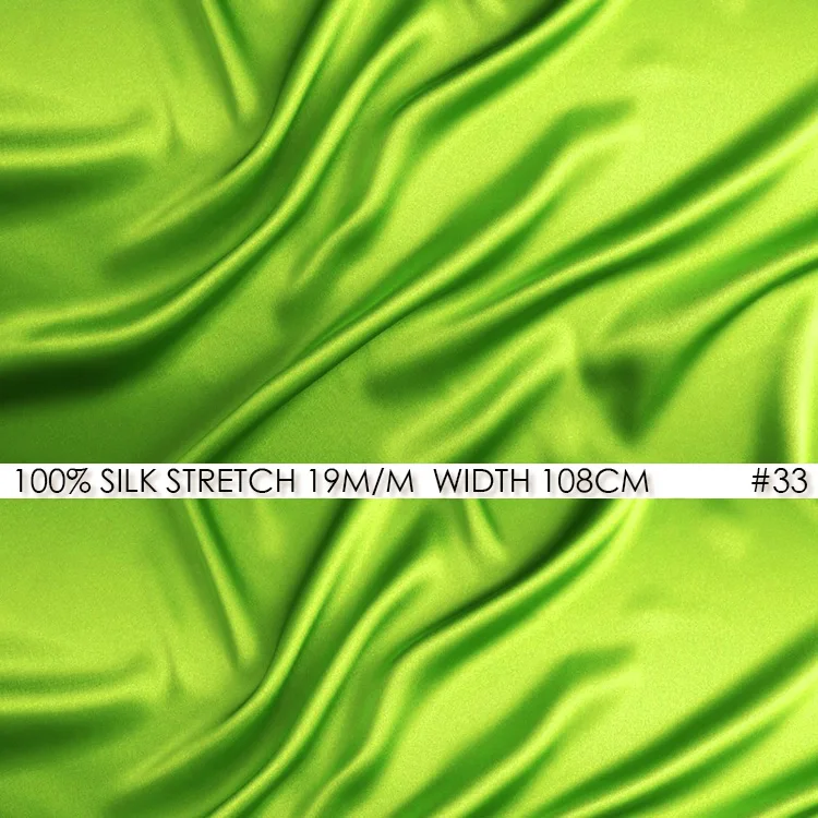 Шелк стрейч Атлас 108 см ширина 19 Момми/чистый шелк тутового шелкопряда для
