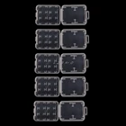 5 шт. 8 в 1 пластиковый прозрачный стандартный SD SDHC чехол для держателя карты памяти коробка для хранения