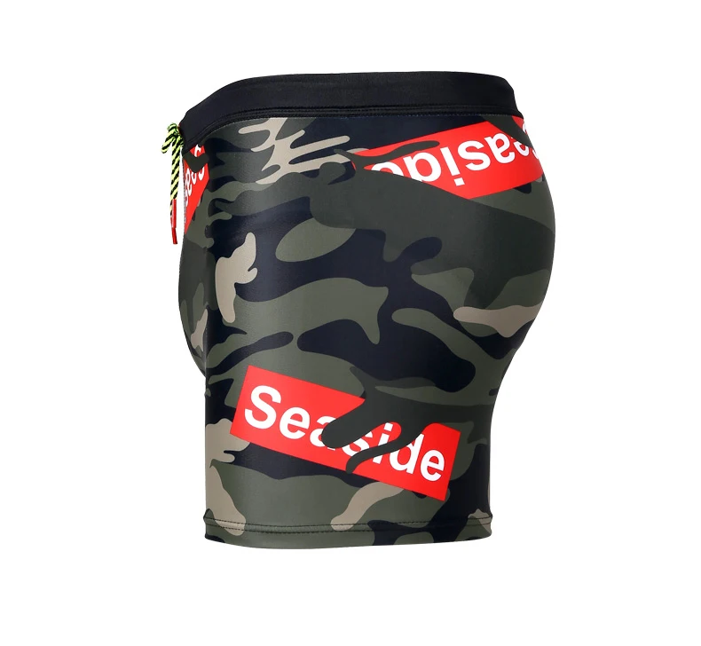 Летняя мужская сексуальная одежда шорты для бассейна maillot de bain купальный костюм с низкой талией с принтом бикини большого размера Трусы боксеры сетки