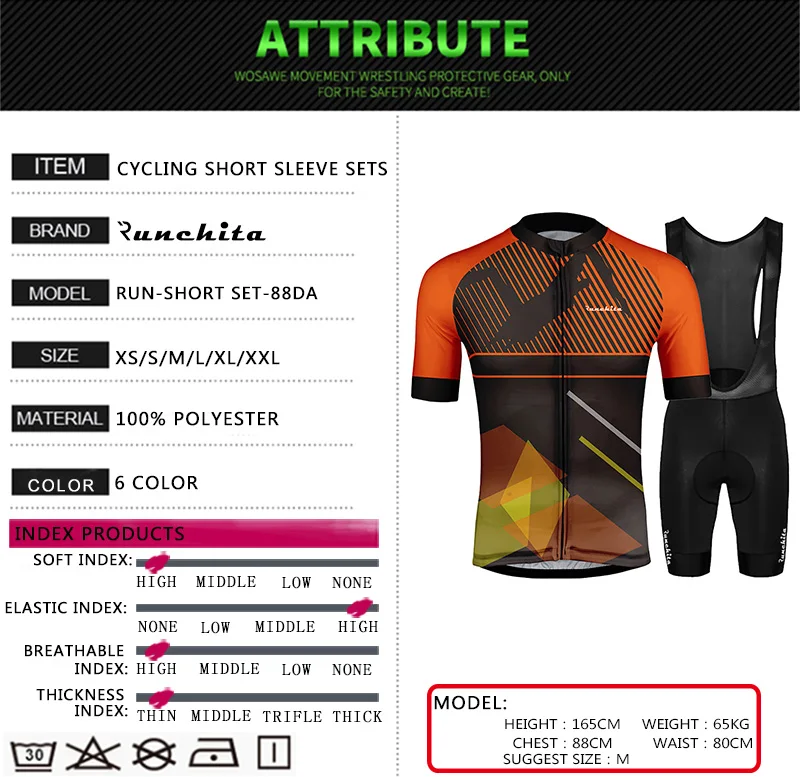Maillot ciclismo hombre verano RUNCHITA MTB, спортивный костюм, профессиональная велосипедная майка, летний комплект с коротким рукавом, велосипедная спортивная одежда