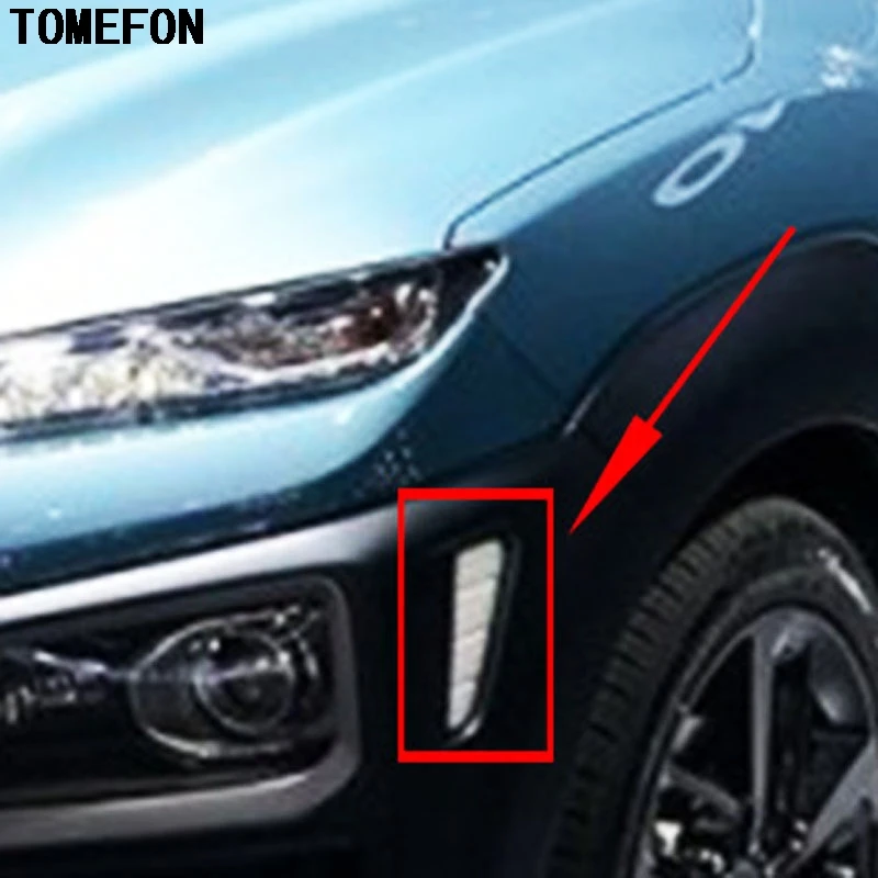 TOMEFON ABS хром для Hyundai Kona Encino 2018 2019 передняя сторона Truning свет крышка рамка отделка