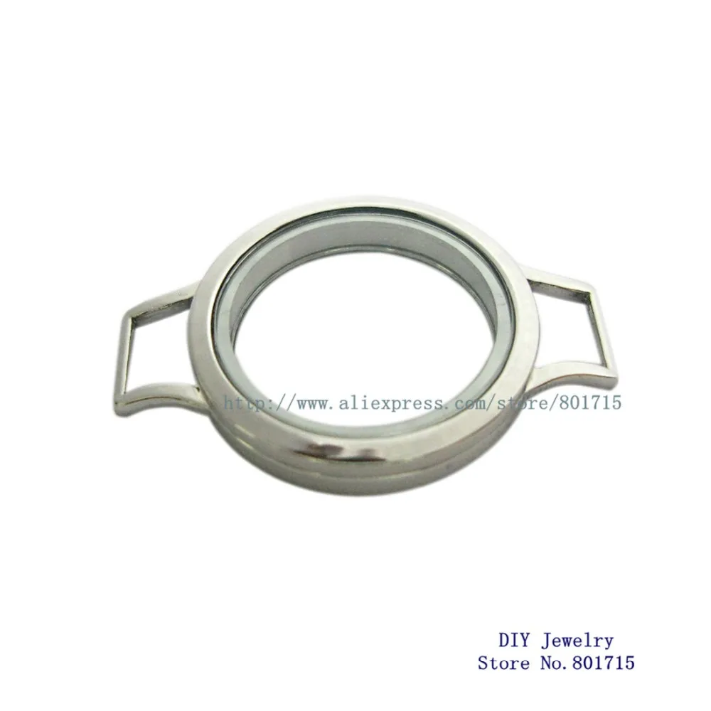 Простой медальон на застежке для браслета с закрученной рельефной лицевой